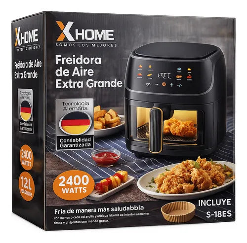 🍟 Freidora de Aire XHOME 12L – Cocina Saludable y Rápida 👨‍🍳