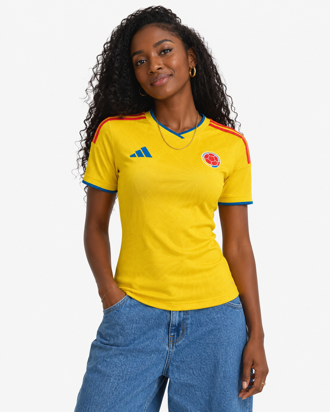 ❤️💛💙 Luce tu Pasión por Colombia | Camiseta Fan Dama Exclusiva