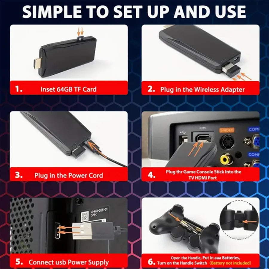 🕹️📺 Consola Retro 4K Game Stick | Revive los Clásicos de tu Infancia