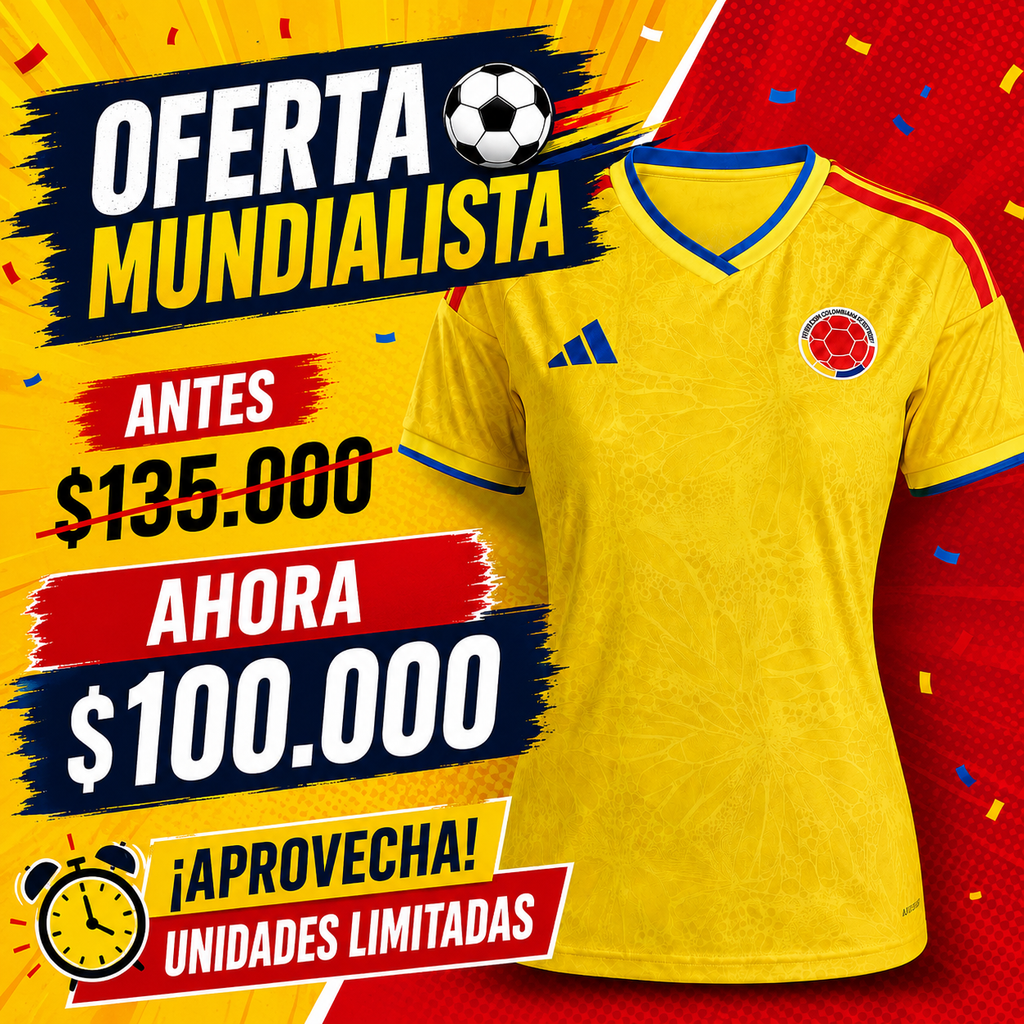 ❤️💛💙 Luce tu Pasión por Colombia | Camiseta Fan Dama Exclusiva