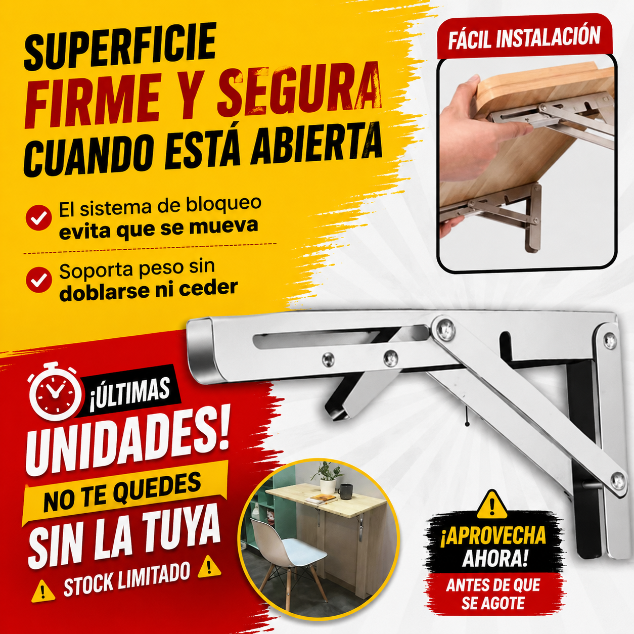 🛠️ Bisagra Inteligente x2 | Crea Espacios Funcionales en Minutos
