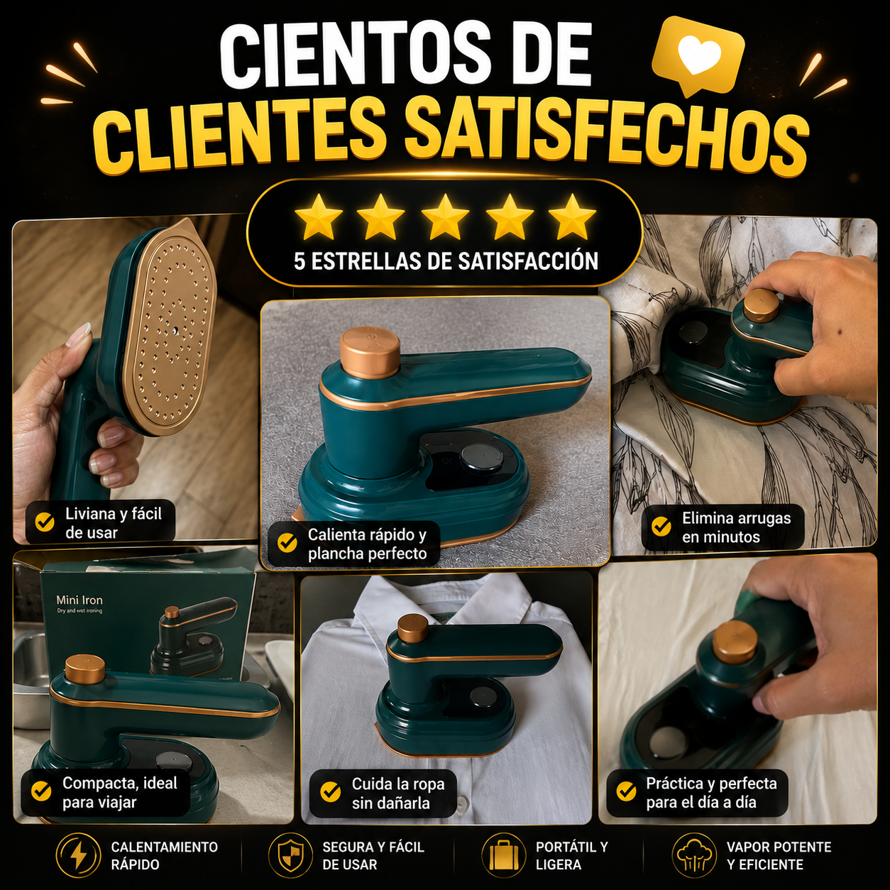 ✨ Mini Plancha a Vapor Portátil 👔🔥